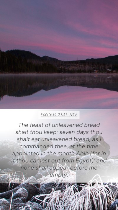 Exodus 23:15 ASV Bible Verse Image