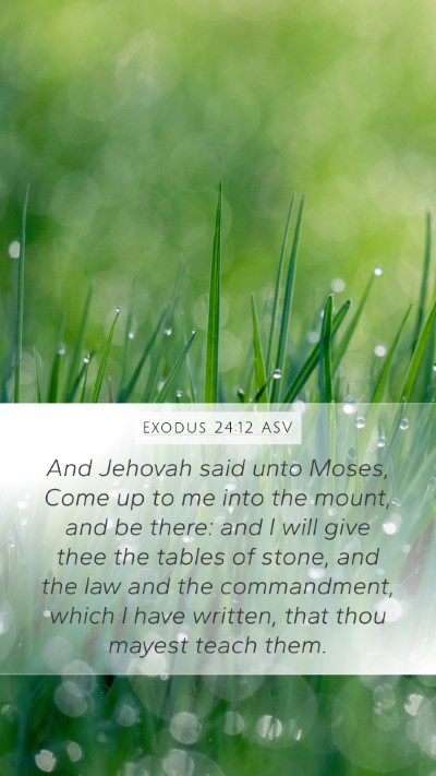 Exodus 24:12 ASV Bible Verse Image