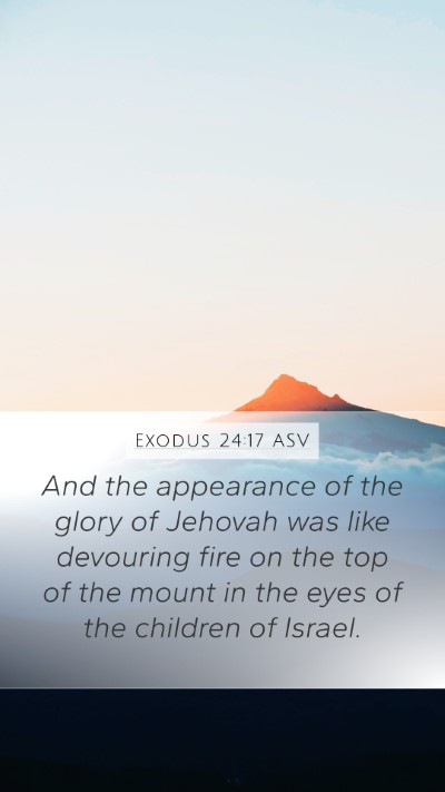 Exodus 24:17 ASV Bible Verse Image