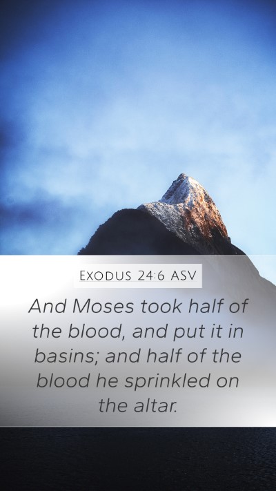 Exodus 24:6 ASV Bible Verse Image