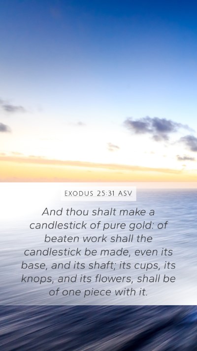 Exodus 25:31 ASV Bible Verse Image