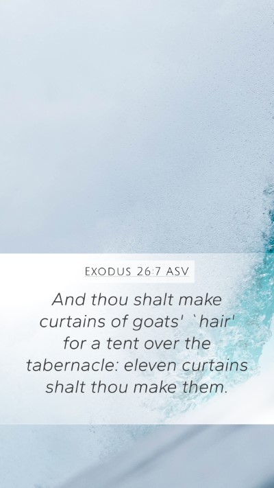 Exodus 26:7 ASV Bible Verse Image