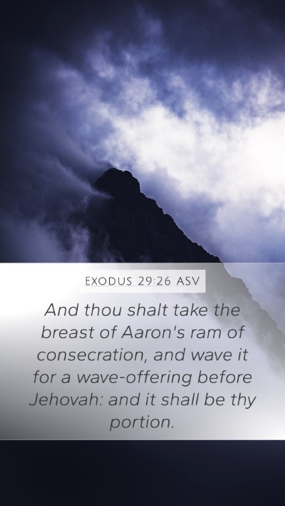 Exodus 29:26 ASV Bible Verse Image