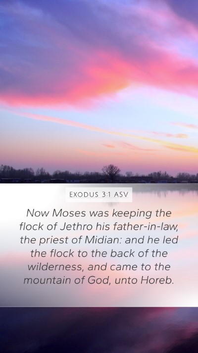 Exodus 3:1 ASV Bible Verse Image