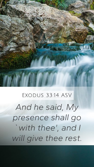 Exodus 33:14 ASV Bible Verse Image