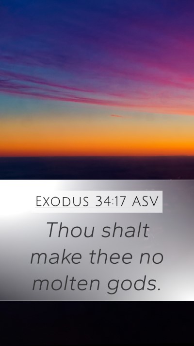 Exodus 34:17 ASV Bible Verse Image