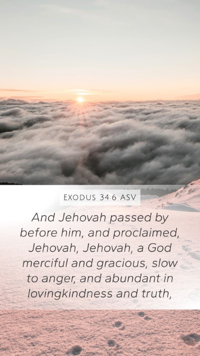 Exodus 34:6 ASV Bible Verse Image