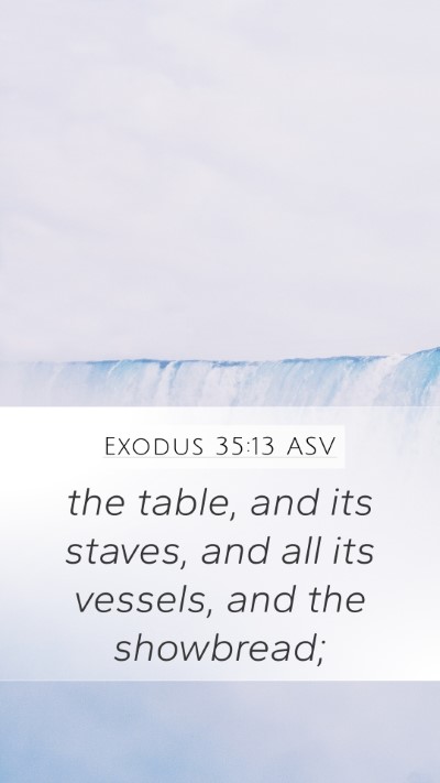 Exodus 35:13 ASV Bible Verse Image