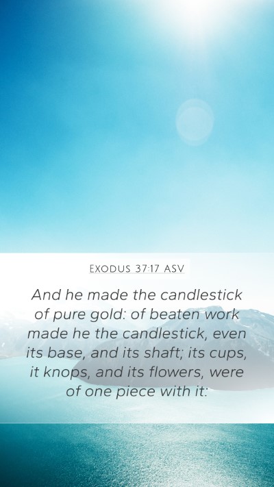 Exodus 37:17 ASV Bible Verse Image
