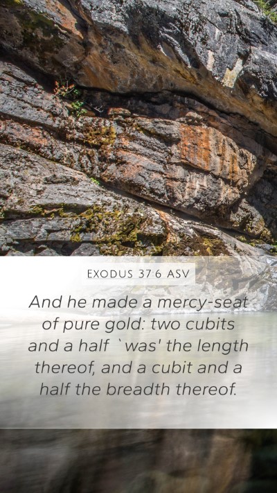 Exodus 37:6 ASV Bible Verse Image