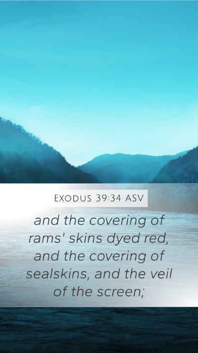 Exodus 39:34 ASV Bible Verse Image