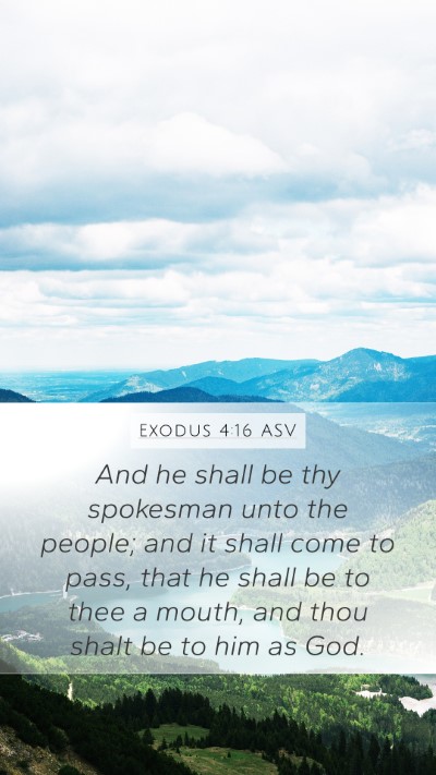 Exodus 4:16 ASV Bible Verse Image
