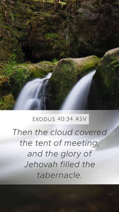 Exodus 40:34 ASV Bible Verse Image