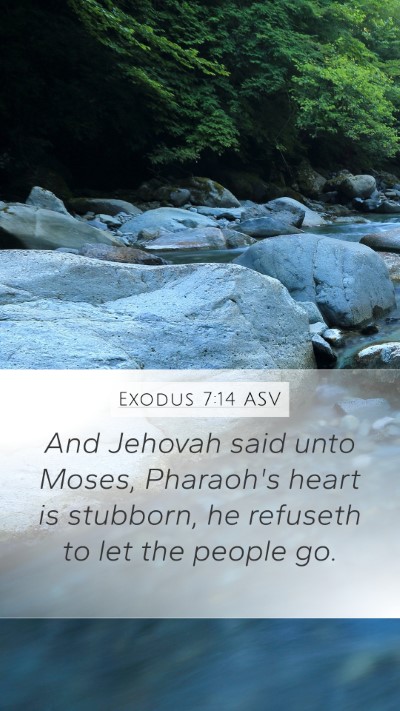 Exodus 7:14 ASV Bible Verse Image