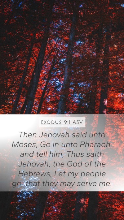 Exodus 9:1 ASV Bible Verse Image