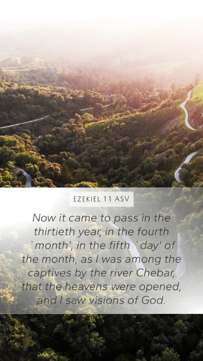 Ezekiel 1:1 ASV Bible Verse Image