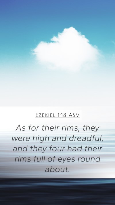 Ezekiel 1:18 ASV Bible Verse Image