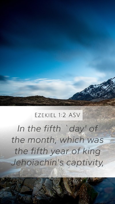 Ezekiel 1:2 ASV Bible Verse Image