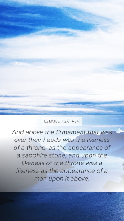Ezekiel 1:26 ASV Bible Verse Image