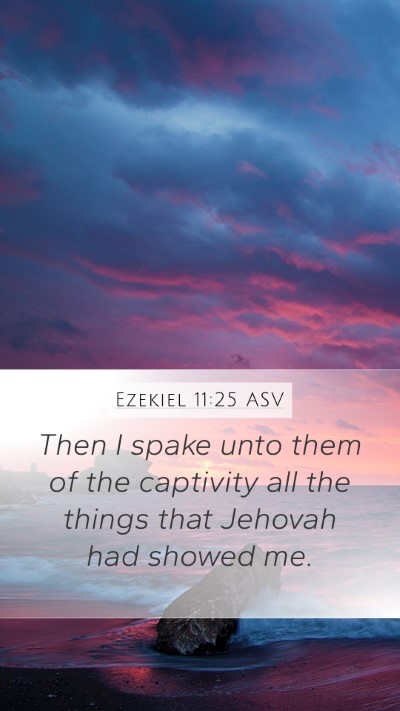 Ezekiel 11:25 ASV Bible Verse Image