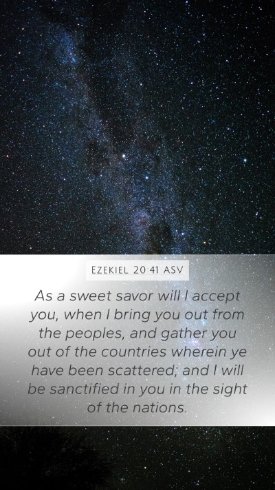 Ezekiel 20:41 ASV Bible Verse Image