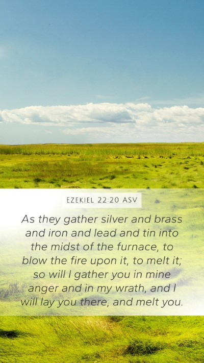 Ezekiel 22:20 ASV Bible Verse Image