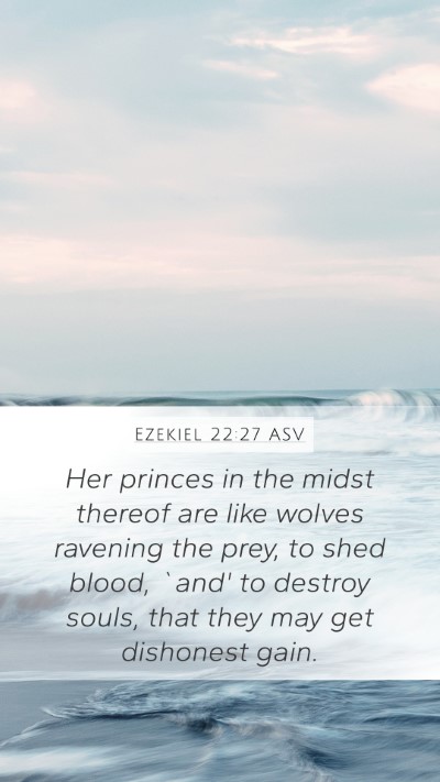 Ezekiel 22:27 ASV Bible Verse Image