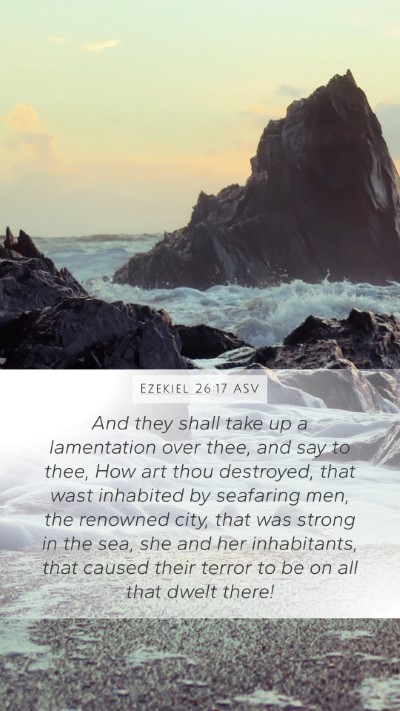 Ezekiel 26:17 ASV Bible Verse Image