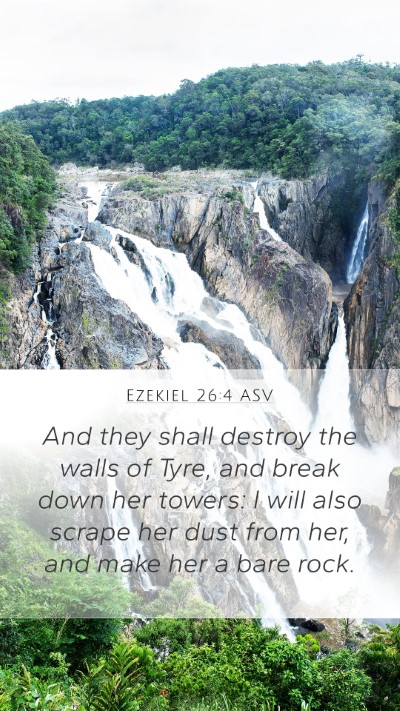 Ezekiel 26:4 ASV Bible Verse Image