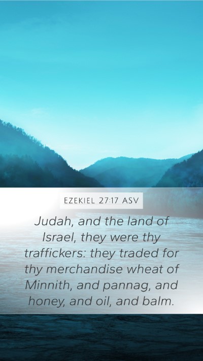 Ezekiel 27:17 ASV Bible Verse Image