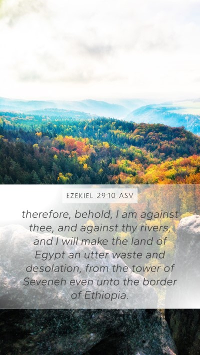 Ezekiel 29:10 ASV Bible Verse Image
