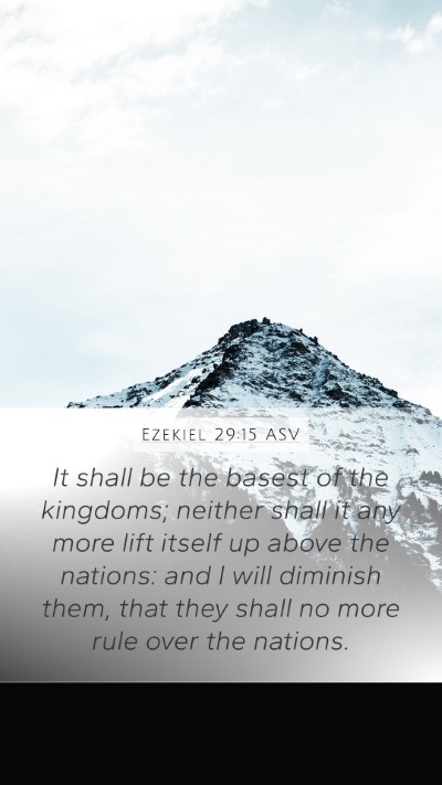 Ezekiel 29:15 ASV Bible Verse Image