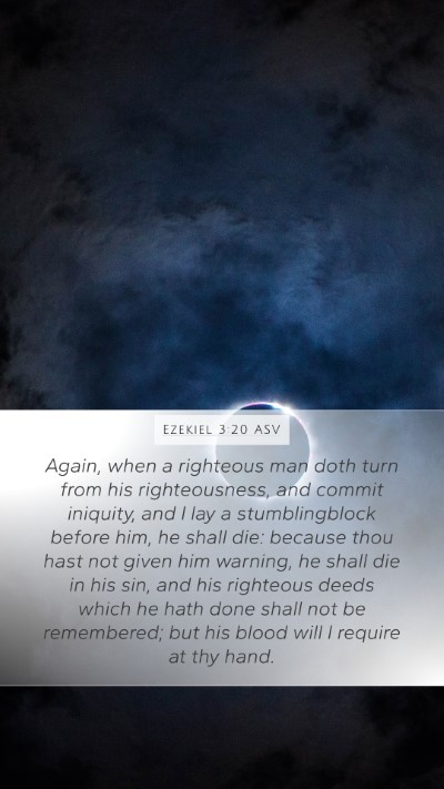 Ezekiel 3:20 ASV Bible Verse Image