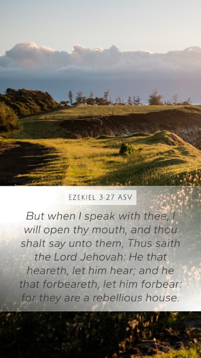 Ezekiel 3:27 ASV Bible Verse Image