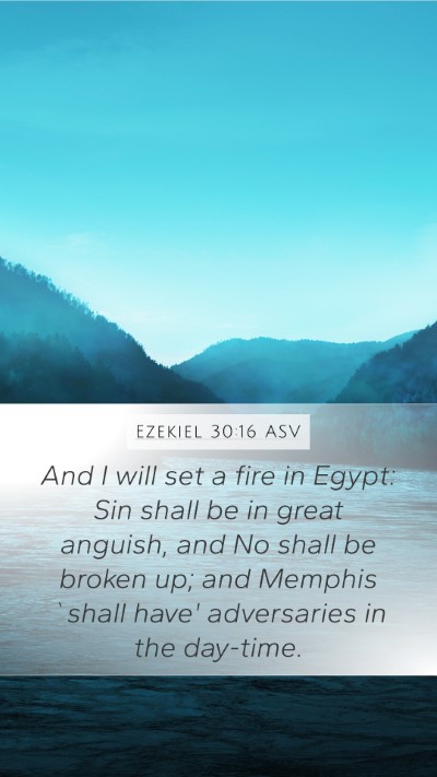 Ezekiel 30:16 ASV Bible Verse Image