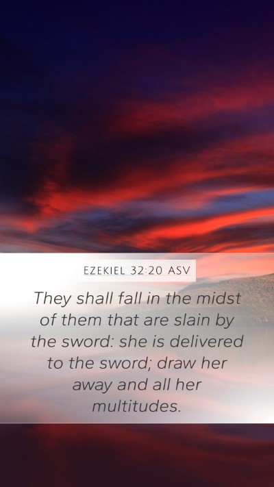 Ezekiel 32:20 ASV Bible Verse Image