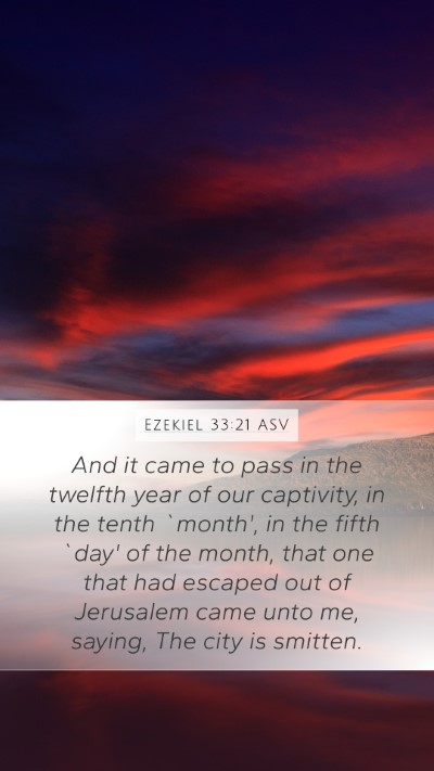 Ezekiel 33:21 ASV Bible Verse Image