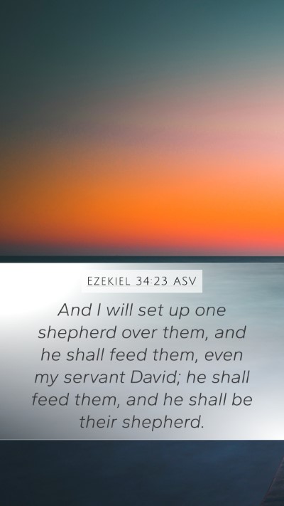 Ezekiel 34:23 ASV Bible Verse Image