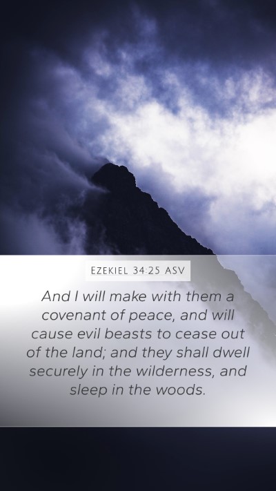 Ezekiel 34:25 ASV Bible Verse Image