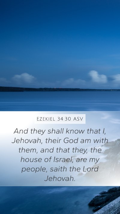 Ezekiel 34:30 ASV Bible Verse Image