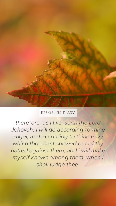 Ezekiel 35:11 ASV Bible Verse Image