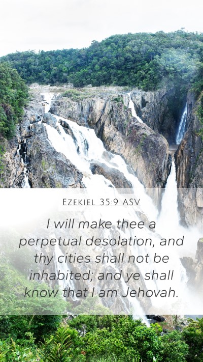 Ezekiel 35:9 ASV Bible Verse Image