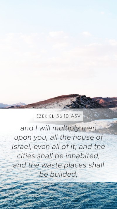 Ezekiel 36:10 ASV Bible Verse Image