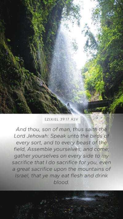 Ezekiel 39:17 ASV Bible Verse Image