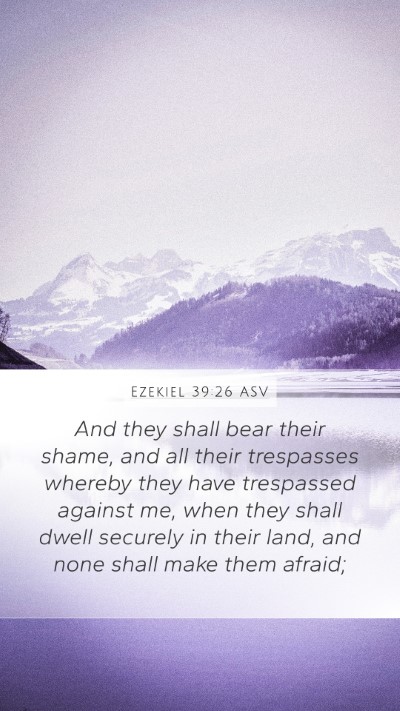 Ezekiel 39:26 ASV Bible Verse Image
