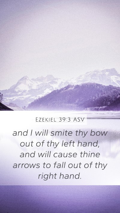 Ezekiel 39:3 ASV Bible Verse Image