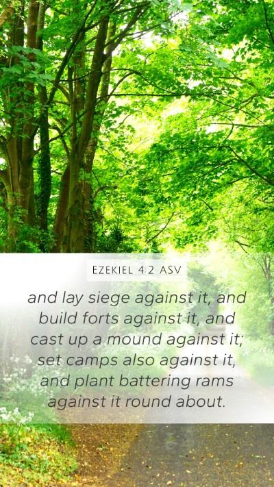 Ezekiel 4:2 ASV Bible Verse Image