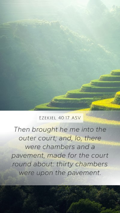 Ezekiel 40:17 ASV Bible Verse Image