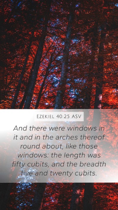Ezekiel 40:25 ASV Bible Verse Image