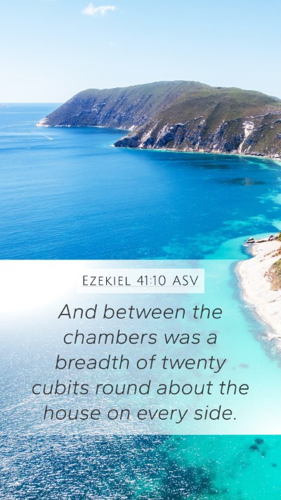 Ezekiel 41:10 ASV Bible Verse Image